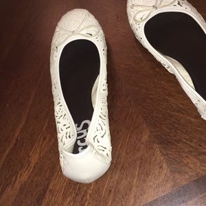 White sandals